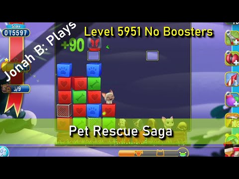 Pet Rescue Saga Level 5951 No Boosters
