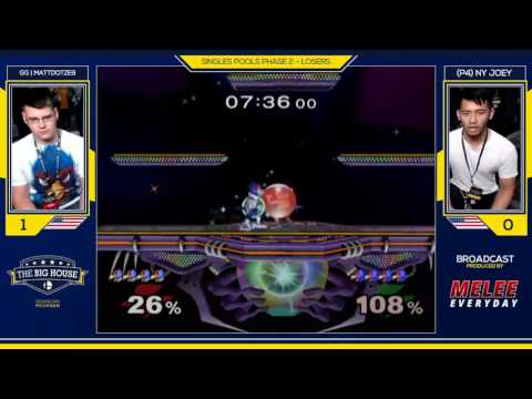 The Big House 6 - GG | MattDotZeb (Falco) vs. NY Joey (Falco) - SSBM - Phase 2 Losers