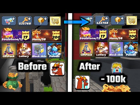 Spending 100,000 Keys in Bedwars Lottery Event | Blockman go 🥵🔥