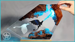 Night Furies in the Hidden Cavern | AmazingTrungX DIY Resin Diorama