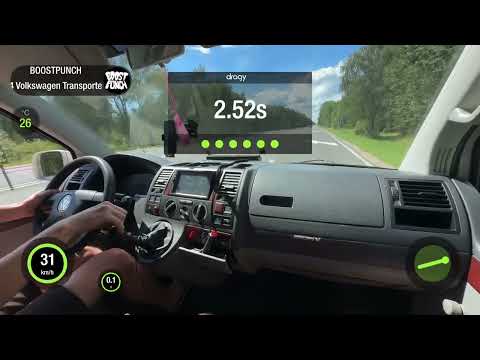 VW TRANSPORTER T5 2.5TDi (AXD) MT FWD 2004 STOCK. 0-100 ACCELERATION