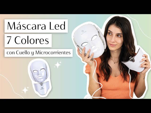 Vídeo relacionado con Mascara LED Facial Y Cuello,Mascara Luz LED Facial con 7 Colores, 5 Niveles de Brillo