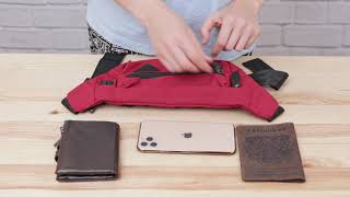 Бананка нейлон 20639 Винтаж красный