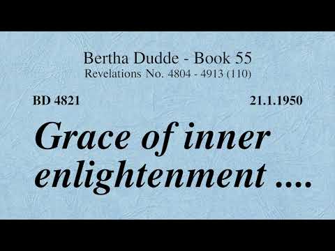 - BD 4821 - GRACE OF INNER ENLIGHTENMENT ....