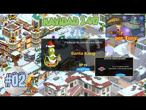 Los Simpson Springfield "Navidad'17: Cap. 2 - Santa Kang y Ficha de tierra gratis" por Tony