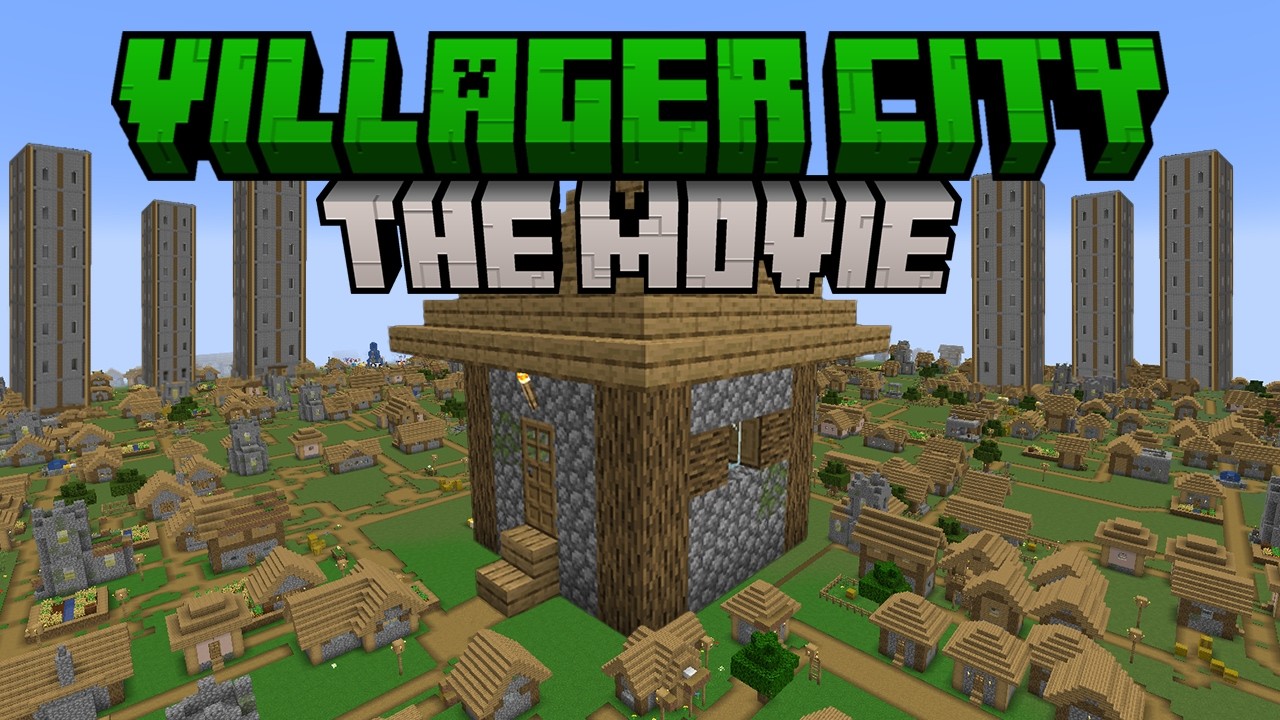 I Added A Villager City To Minecraft The Movie..