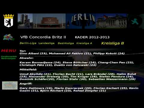 VfB Concordia Britz II Kader 2012-13 Kreisliga B 3.Abteilung