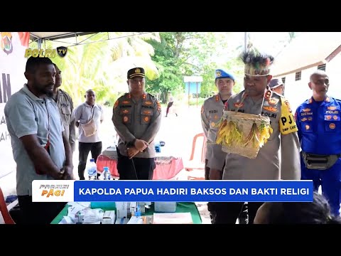 PERINGATI HARI BHAYANGKARA KE 79 KAPOLDA PAPUA HADIRI GIAT BAKTI SOSIAL