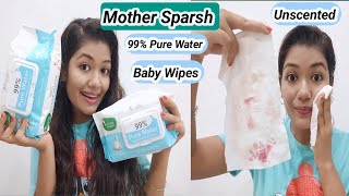 Mother Sparsh 99% Pure Water Baby Wipes | Honest Review & Demo || Krrish Sarkar