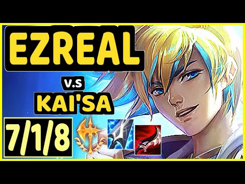 EZREAL vs KAI'SA - 7/1/8 KDA BOTTOM ADC GAMEPLAY - NA Ranked GRANDMASTER
