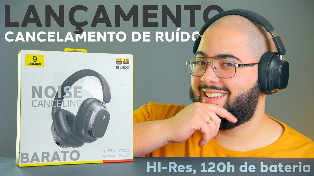 Novo Fone Bluetooth da Baseus Rei do Custo-Benefício! 120h de Bateria, Hi-Res e Barato! Bowie 10 Max