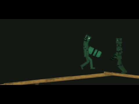 Green Biodroid vs Functional Ion droid Melon Playground