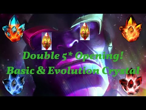 Double 5* opening! Basic + Evolution Crystal; can I get that Voodoo??? - Marvel Contest of Champions