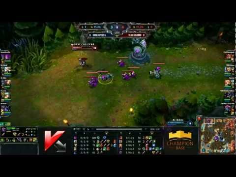 [LOL] Team SoloMid vs GameHoppers map 1 - Elite of Europe Consolation