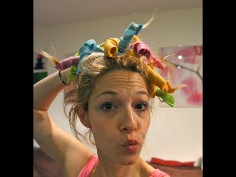 comment poser des bigoudis sur cheveux mi-longs