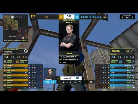 nawwk 6 kills vs. Dignitas | ESL ONE ROAD TO RIO EUROPE