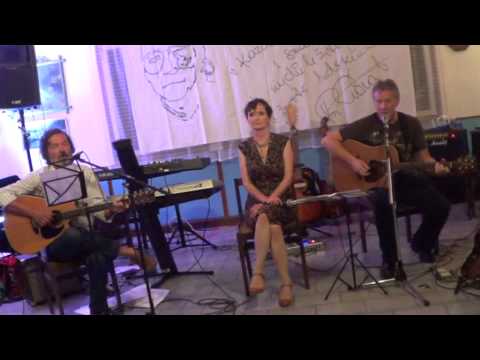 Jana Hruškova,Pavel Půta a Andy Seidl při setkani Fan clubu Petra Novaka 6.9.--8.9.2013 kemp Annin