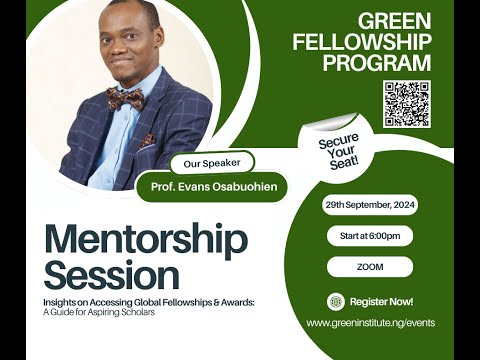 Professor  Evans Osabuohien: Insights on Accessing Global Fellowship & Awards
