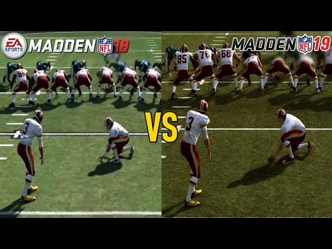 Madden NFL 19 vs Madden NFL 18 Graphics Comparison (PS4)