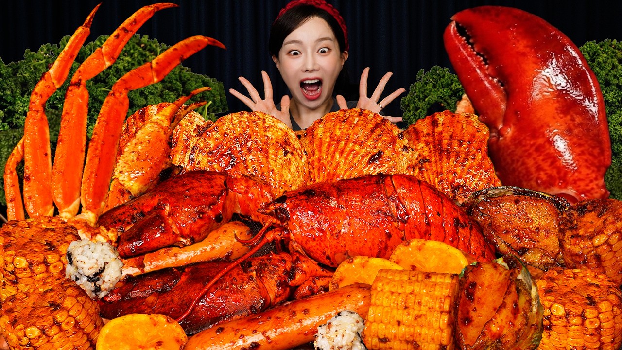 초특급 매운 🔥 불닭소스로 만든 보일링 크랩 ?!🌶️ Boiling Crab with Super Spicy Buldak Sauce Mukbang ASMR Ssoyoung