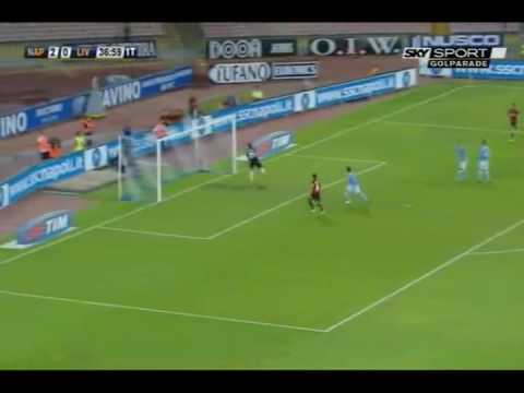 Calcio 2010 : J02 : Naples - Livourne : 3-1