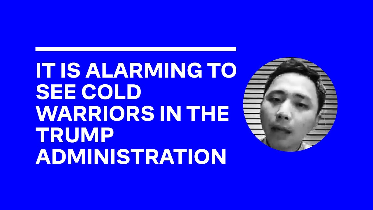 It is alarming to see cold warriors in the Trump administration - Yang Hanyi - 25 July 2020