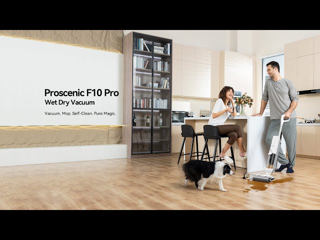 Video teaser per Proscenic F10 Pro Wet Dry Vacuum: Vacuum. Mop. Self-Clean. Pure Magic.