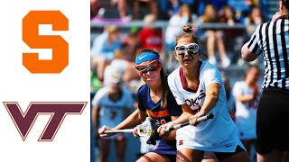 Syracuse vs Virginia Tech 2020 NCAA D1 Women's Lacrosse Highlights