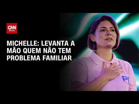Família Bolsonaro: Levanta a mão quem não tem problema familiar, diz Michelle | CNN 360°