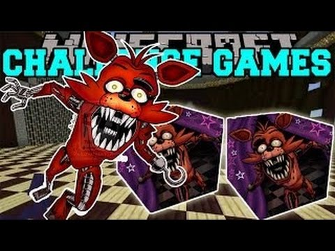 PopularMMOs Pat and Jen Minecraft: FOXY CHALLENGE GAMES Lucky Block Mod Mini Game