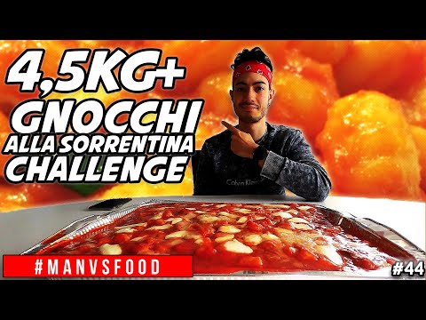 MANGIO 4,5KG + di GNOCCHI ALLA SORRENTINA Challenge - Cheat Day ITA | MAN VS FOOD