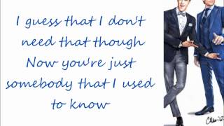 Glee- Somebody that I used to know lyrics