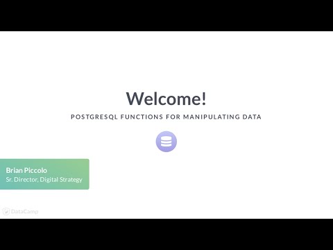 Sql Tutorial Functions For Manipulating Data In Postgresql