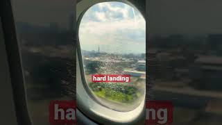 A332 hardlanding at Taipei songshan airport✈︎  #shorts #hardlanding #airbus #taipei #chinaairlines
