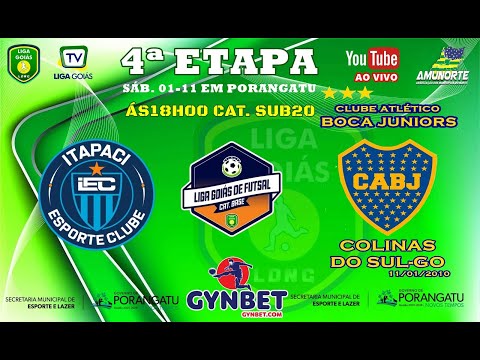 LIGA GOIÁS GYNBET.COM 2025 CATEG. BASE 2025 - ITAPACI EC X BOCA JUNIOR COL DO SUL