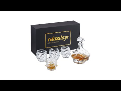 Whisky Set 5-teilig Glas - 19 x 26 x 10 cm