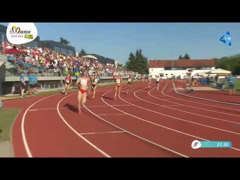 100-200-300-400m [Ž], KVALIFIKACIJE, rekord Hrvatske - Europski olimpijski festival mladih 2023