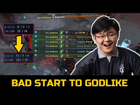 MIDONE BAD START TO COMEBACK - MORPH 5 MAN COUNTER DOTA 2