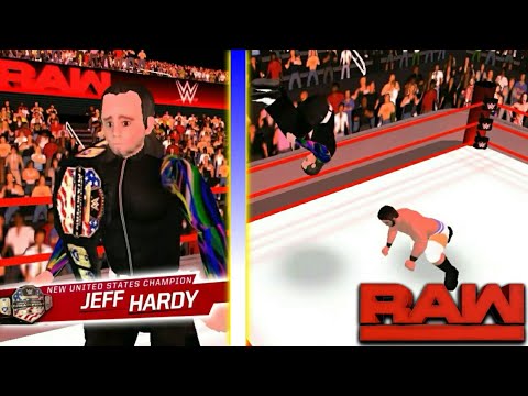 Jinder Mahal vs. Jeff Hardy - United States Championship Match: Raw-WR3D