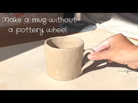 Make a mug without a pottery wheel - coilbuilt mug