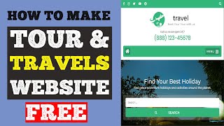 How to make travel and tour website in WordPress FREE in Hindi