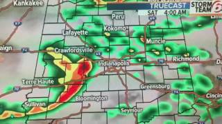 Warming trend and rain timing.