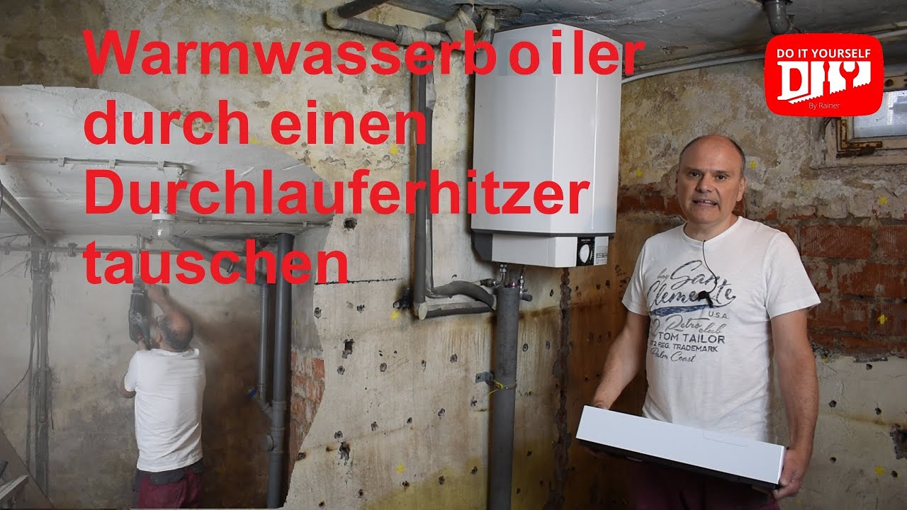 In meiner Villa hab ich den Warmwasserboiler gegen einen Durchlauferhitzer ausgetauscht.