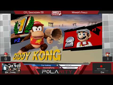 CFL Smackdown 191 Smash 4 - Epic_Gabriel (ROB) vs Dyr (Diddy Kong) - Winners Finals