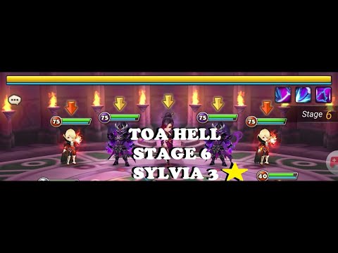 Summoners War TOA HELL - Stage 6 Sylvia 3 Stars