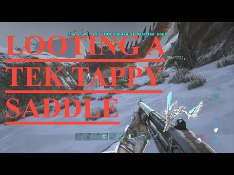 Looting A Tek Tapejara Saddle - Ark PS4 Official PvP Raid
