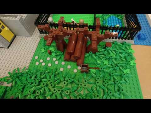 Bau einer Lego Stadt Teil 44-Baumstämme