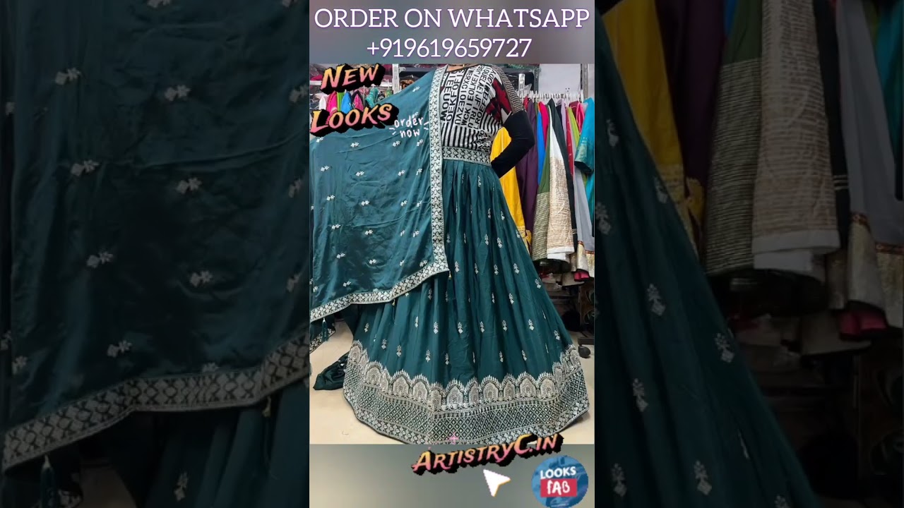 Latest Chinnon Crepe Party Wear Lehenga Choli 2025 for ₹2735? Get Your Akshara Look! Whatsapp Now