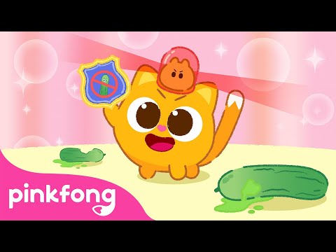 , title : 'Ninimo, the Cucumber Patrol 🚨🥒🚫 | Watch out, its cucumber! | Fun Ninimo Song | Pinkfong'