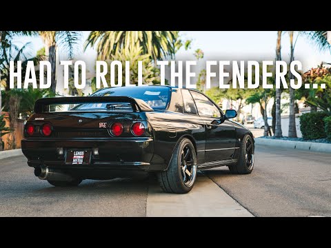 MAKING THE SKYLINE GTR WIDE WHEEL SET UP FIT PERFECT!